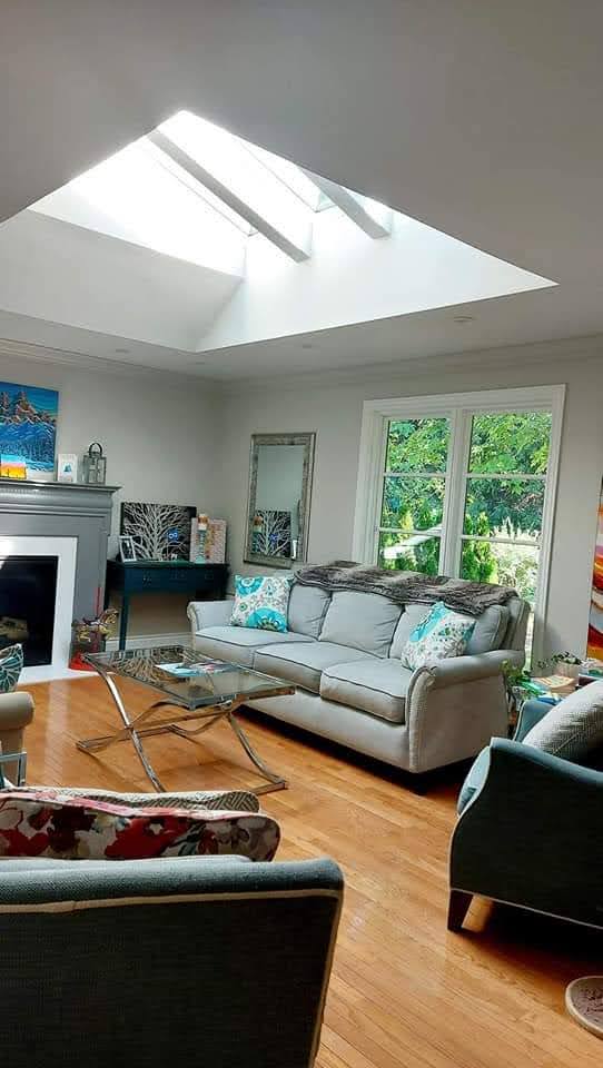 A breathing project completed by strictly skylights Canada!